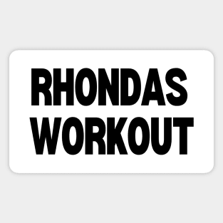 Rhondas Workout Magnet